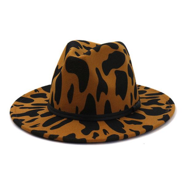 2021 new felted women print cow belt band casual luxury outdoor formal black white jazz caps panama winter fedora hats coav, Blue;gray
2021 new felted women print cow belt band casual luxury outdoor formal black white jazz caps panama winter fedora hats coav, Blue;gray
