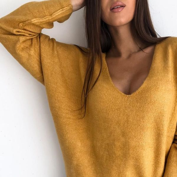 women 3xl hollow out v neck knitted sweater autumn long sleeve candy basic loose ladies sweaters and pullovers, White;black
women 3xl hollow out v neck knitted sweater autumn long sleeve candy basic loose ladies sweaters and pullovers, White;black