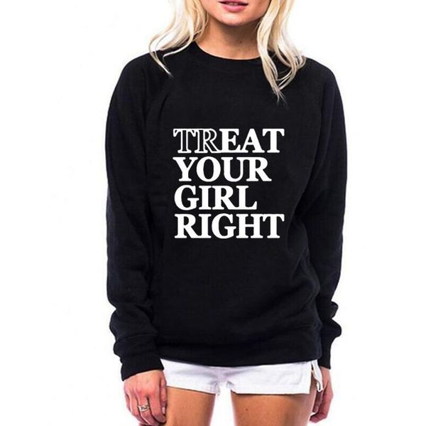 women's hoodies & sweatshirts o-neck treat your girl right letters printing pullovers autumn women casual female tracksuit, Black
women's hoodies & sweatshirts o-neck treat your girl right letters printing pullovers autumn women casual female tracksuit, Black
