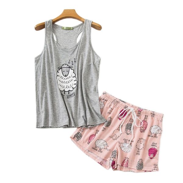 summer cozy sleeveless shorts pajama sets women sleepwear korea o-neck shorts sleepwear cute cartoon women pyjamas 210305, Black;red
summer cozy sleeveless shorts pajama sets women sleepwear korea o-neck shorts sleepwear cute cartoon women pyjamas 210305, Black;red