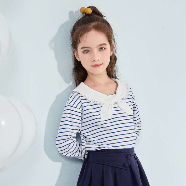 girl's new cicie spring middle and large cotton navy children's t-shirt, Blue
girl's new cicie spring middle and large cotton navy children's t-shirt, Blue