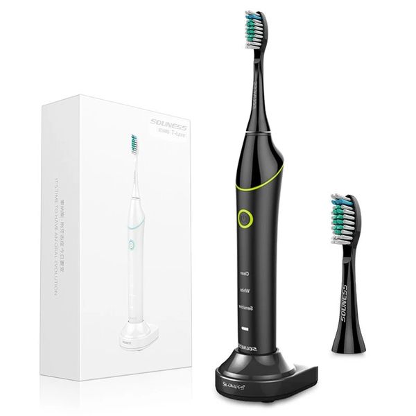 souness sn601 sonic vibration electric toothbrush 3 modes rechargeable ipx7 waterproof timing low noise teeth brush - black
souness sn601 sonic vibration electric toothbrush 3 modes rechargeable ipx7 waterproof timing low noise teeth brush - black