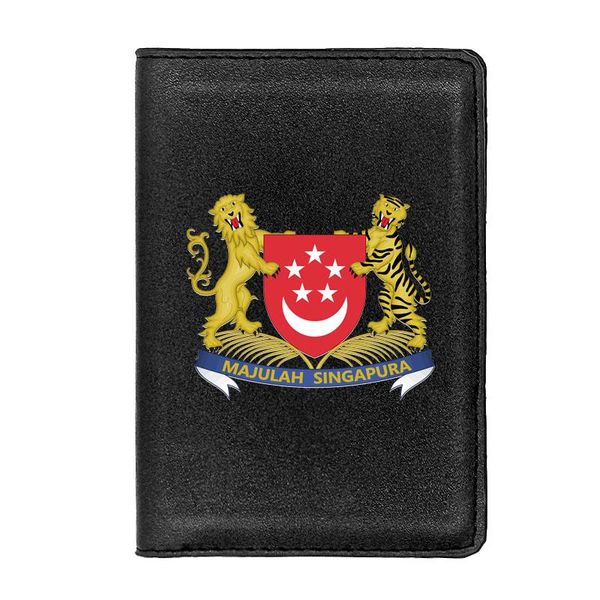 card holders leather fashion republic of singapore printing men passport cover slim women travel id holder wallet, Brown;gray
card holders leather fashion republic of singapore printing men passport cover slim women travel id holder wallet, Brown;gray