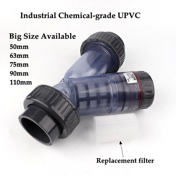 watering equipments 75mm~110mm industrial grade upvc y-type filter aquarium tank adapter garden irrigation water pipe filters coulping f
watering equipments 75mm~110mm industrial grade upvc y-type filter aquarium tank adapter garden irrigation water pipe filters coulping f