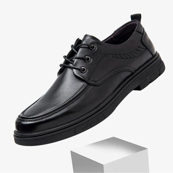 dress shoes breathable men's leather business suits soft-soled cowhide dad for men, Black
dress shoes breathable men's leather business suits soft-soled cowhide dad for men, Black