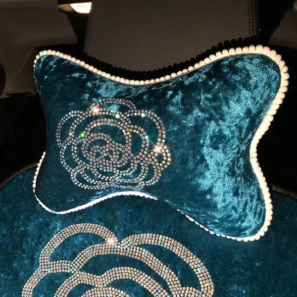seat cushions diamond crystal camellia flower car neck headrest pillow bowknot rhinestone auto waist support accessories for women
seat cushions diamond crystal camellia flower car neck headrest pillow bowknot rhinestone auto waist support accessories for women