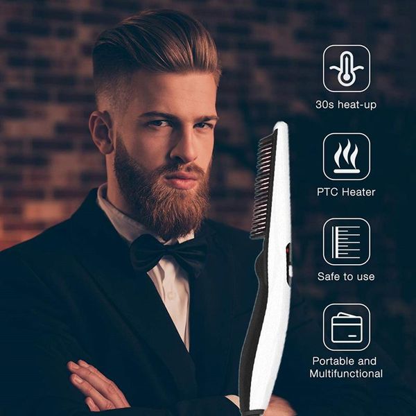 electric hair brushes multifunctional comb brush beard straightener heat straightening quick styler for men
electric hair brushes multifunctional comb brush beard straightener heat straightening quick styler for men