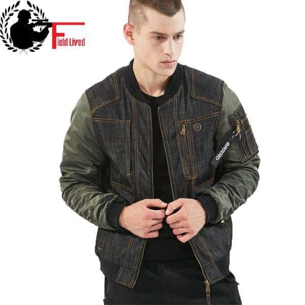 men's jackets fashion denim men stand collor overcoat pocket patchwork designs stylish autumn jeans bomber jacket male pilot windbreake, Black;brown
men's jackets fashion denim men stand collor overcoat pocket patchwork designs stylish autumn jeans bomber jacket male pilot windbreake, Black;brown