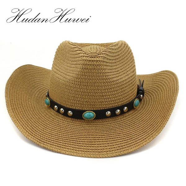 cloches fashionable summer beach hat cowboy paper straw hats for men women wide brim panama style sun visor cap with belt decor
cloches fashionable summer beach hat cowboy paper straw hats for men women wide brim panama style sun visor cap with belt decor