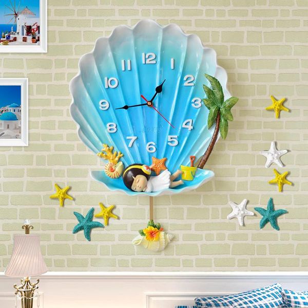 wall clocks mediterranean sea shell clock creative bedroom watch children's decoration
wall clocks mediterranean sea shell clock creative bedroom watch children's decoration