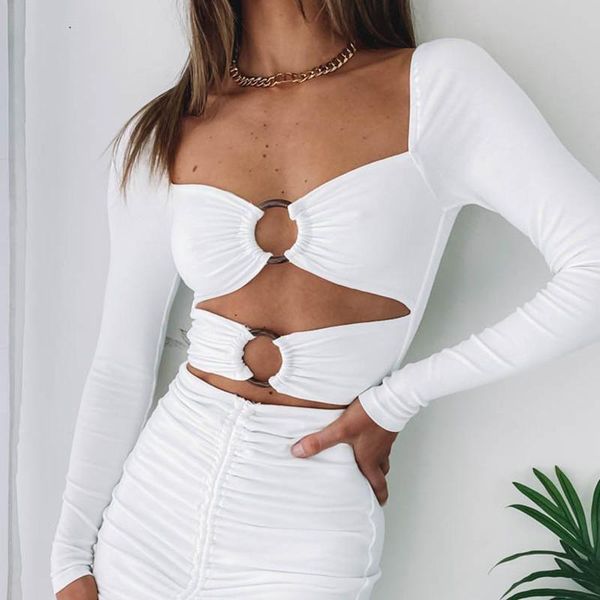 casual dresses fashion party bodycon women fall spring solid long sleeve high waist strappy ruched mini dress metal ring clubwear, Black;gray
casual dresses fashion party bodycon women fall spring solid long sleeve high waist strappy ruched mini dress metal ring clubwear, Black;gray