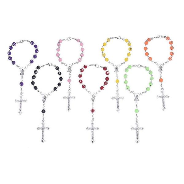 link, chain solid color wood bead rosary cross pendant necklace women alloy virgin mary christian catholic religious jewelry, Black
link, chain solid color wood bead rosary cross pendant necklace women alloy virgin mary christian catholic religious jewelry, Black