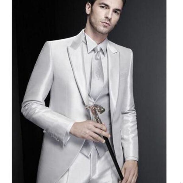 men's suits & blazers brilliant satin formal dinner from the groom's suit of men in classic slim fit men's dress three pieces, White;black
men's suits & blazers brilliant satin formal dinner from the groom's suit of men in classic slim fit men's dress three pieces, White;black