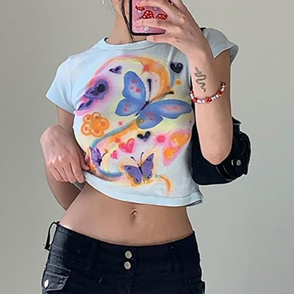 women's t-shirt women y2k aesthetics butterfly printing cute baby tees vintage 2000s o-neck short sleeve white t-shirts kawaii summer c
women's t-shirt women y2k aesthetics butterfly printing cute baby tees vintage 2000s o-neck short sleeve white t-shirts kawaii summer c