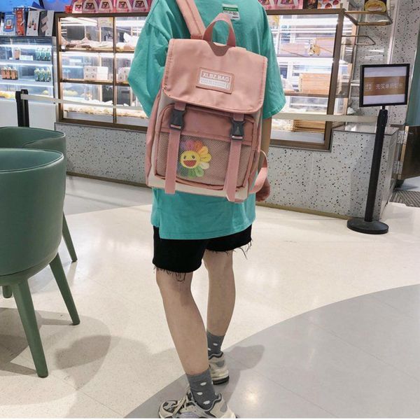 ins schoolbag female korean version cute girl small fresh high school student backpack super fire forest waterproof backpack, Black;red
ins schoolbag female korean version cute girl small fresh high school student backpack super fire forest waterproof backpack, Black;red
