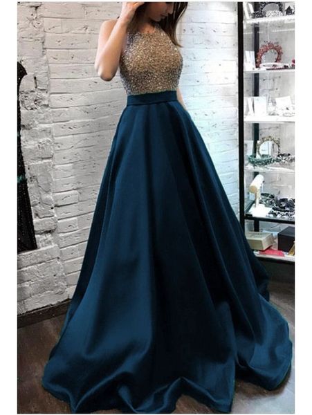 2021 navy blue stain sparkle beaded halter muslim evening dresses saudi arabic vestaglia donna prom gowns floor length abendkleider, Black;red
2021 navy blue stain sparkle beaded halter muslim evening dresses saudi arabic vestaglia donna prom gowns floor length abendkleider, Black;red