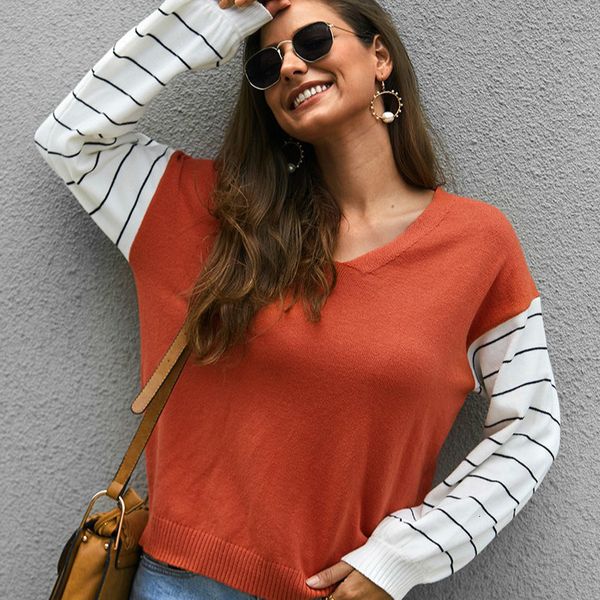 2021 new women's high collar pullover and long sleeve, knitting, stripe, retro style, leisure, autumn winter series 0t4m, Black
2021 new women's high collar pullover and long sleeve, knitting, stripe, retro style, leisure, autumn winter series 0t4m, Black