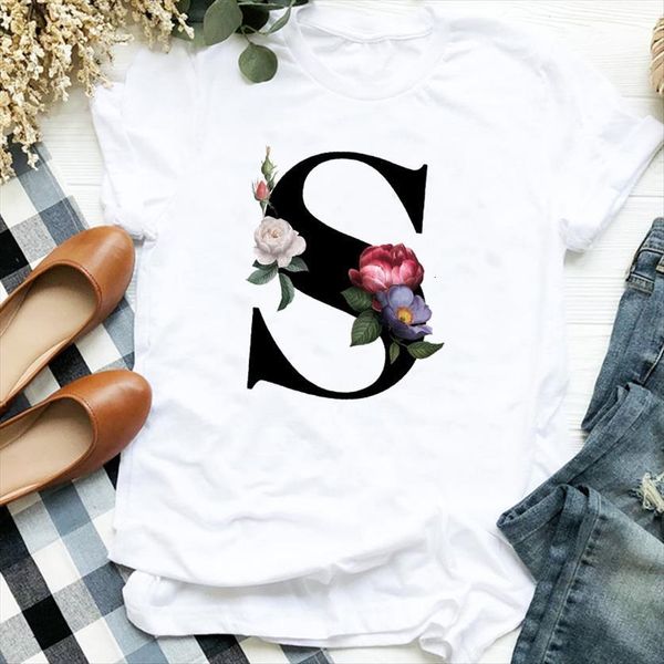 floral 90s styloe letter s women name fashion print tee womens shirt clothes female graphic, White
floral 90s styloe letter s women name fashion print tee womens shirt clothes female graphic, White