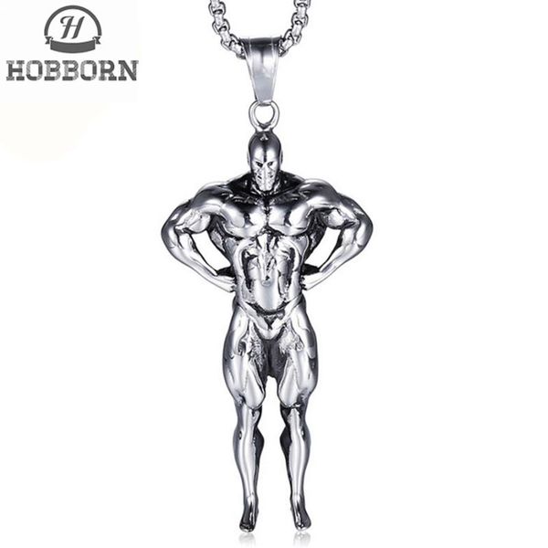pendant necklaces hobborn personality men fitness necklace 316l stainless steel never fade man power hiphop rock & jewelry gift, Silver
pendant necklaces hobborn personality men fitness necklace 316l stainless steel never fade man power hiphop rock & jewelry gift, Silver