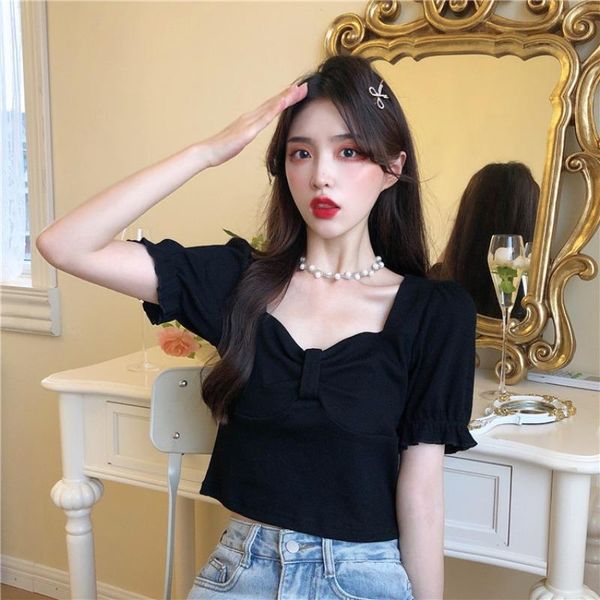women's blouses & shirts large size women 's short-sleeved t-shirt summer 2021 short pullover slim fit fashion casual square colla, White
women's blouses & shirts large size women 's short-sleeved t-shirt summer 2021 short pullover slim fit fashion casual square colla, White