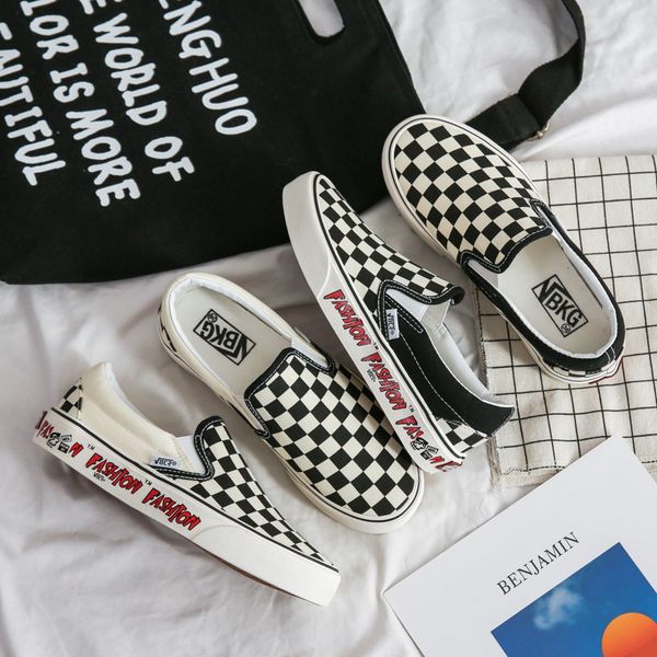 black and white chessboard plaid canvas shoes for men and women1
black and white chessboard plaid canvas shoes for men and women1
