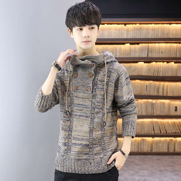 2021autumn and winter fashion trend pullover men's personalized korean hooded sweater, White;black
2021autumn and winter fashion trend pullover men's personalized korean hooded sweater, White;black