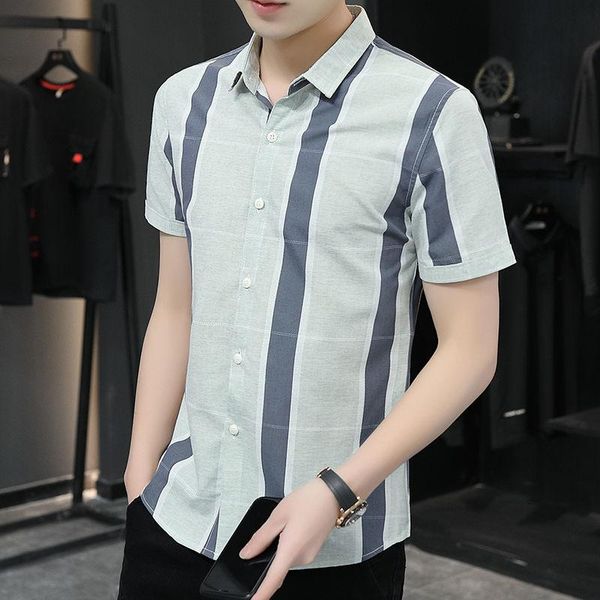 men's casual shirts short sleeve summer shirt trend slim stripe korean office business package mail fashion loose 2021 cotton, White;black
men's casual shirts short sleeve summer shirt trend slim stripe korean office business package mail fashion loose 2021 cotton, White;black