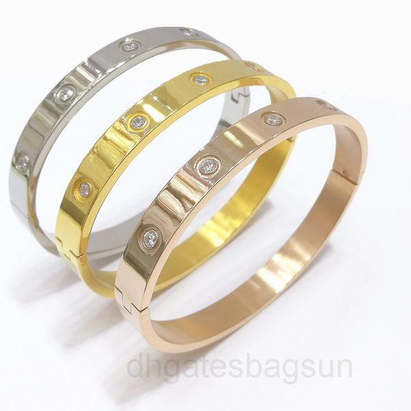 korean titanium steel 18k couple zircon bracelet simple open l3ba, Black 
korean titanium steel 18k couple zircon bracelet simple open l3ba, Black