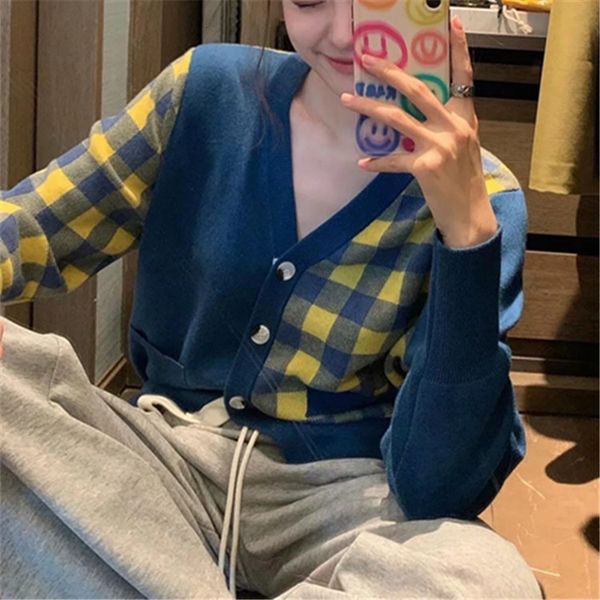 2021 new college style cardigan coat korean small fresh v-neck contrast t-shirt ha63, White;black
2021 new college style cardigan coat korean small fresh v-neck contrast t-shirt ha63, White;black