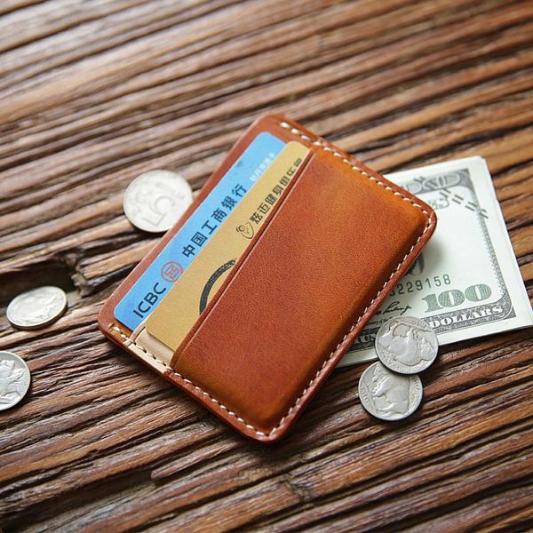 card holders 100% genuine leather holder for male men vintage handmade short small mini slim front pocket wallet case coin purse, Brown;gray
card holders 100% genuine leather holder for male men vintage handmade short small mini slim front pocket wallet case coin purse, Brown;gray