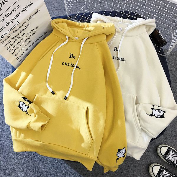 cat printed long sleeve hoodies women winter autumn plush fleece hooded sweatshirt cute patchwork pockets pullover harajuku 201008, Black
cat printed long sleeve hoodies women winter autumn plush fleece hooded sweatshirt cute patchwork pockets pullover harajuku 201008, Black