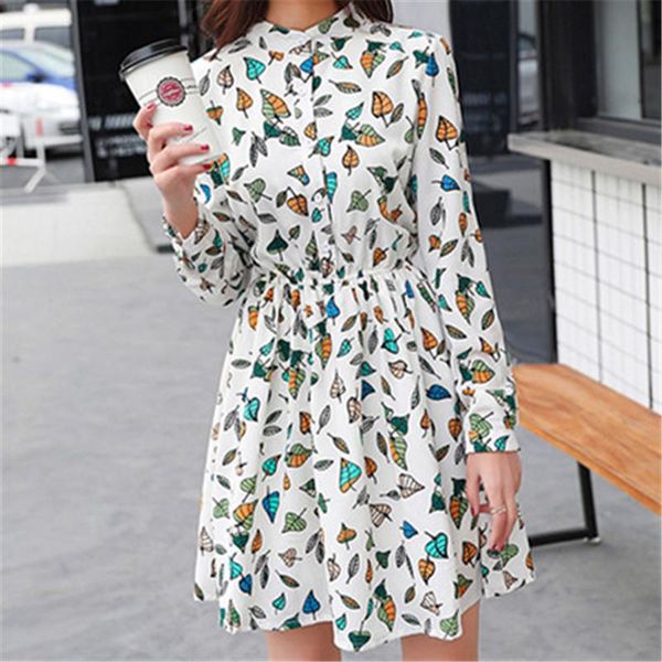 casual dresses original 2021 brand spring vintage elastic waist chiffon o-neck long-sleeved floral dress female vestidos, Black;gray
casual dresses original 2021 brand spring vintage elastic waist chiffon o-neck long-sleeved floral dress female vestidos, Black;gray