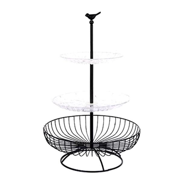 household 3 tier fruit plate countermetal fruit basket black vintage style tray stand storage basket white and black
household 3 tier fruit plate countermetal fruit basket black vintage style tray stand storage basket white and black