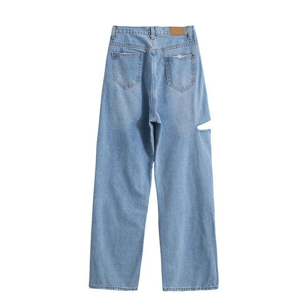 women's jeans 2021 women fashion washed white pocket diagonal side cut loose trousers pants, Blue
women's jeans 2021 women fashion washed white pocket diagonal side cut loose trousers pants, Blue