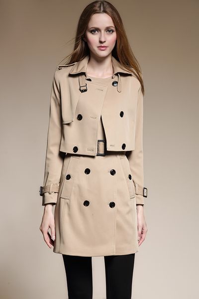 women's trench coats long classic windbreaker waterproof british high-end english style autumn winter sleeves detachable size coat a87f, Tan;black
women's trench coats long classic windbreaker waterproof british high-end english style autumn winter sleeves detachable size coat a87f, Tan;black