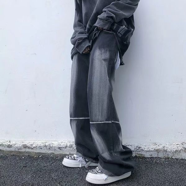 new 2021 high street retro washed gradient denim pants mens winter harajuku zipper straight baggy casual jeans hip hop loose trousers 528s, Blue
new 2021 high street retro washed gradient denim pants mens winter harajuku zipper straight baggy casual jeans hip hop loose trousers 528s, Blue