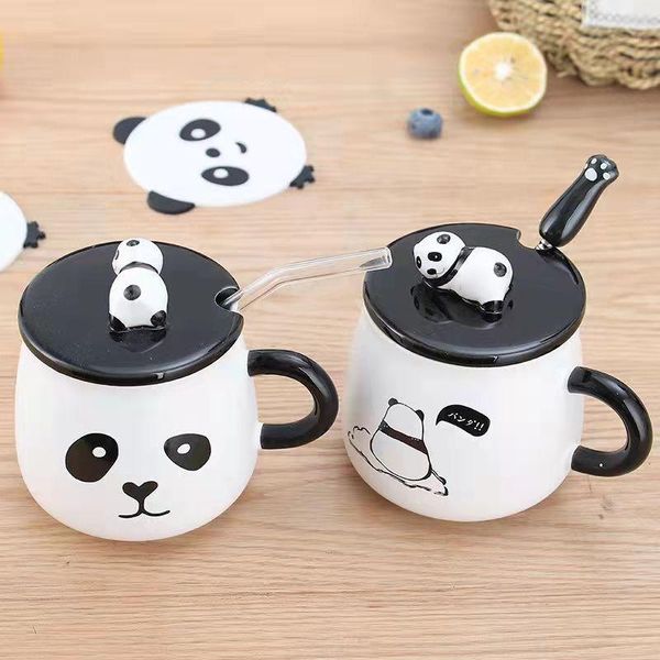 mugs 3d panda ceramic cups with lids spoons straw creative korean student home coffee milk water bottle holiday gifts drinkware
mugs 3d panda ceramic cups with lids spoons straw creative korean student home coffee milk water bottle holiday gifts drinkware