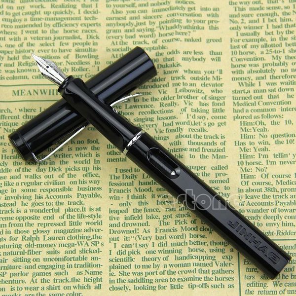 professional writing jinhao 599a fountain pen plastic cap & barrel black pens
professional writing jinhao 599a fountain pen plastic cap & barrel black pens