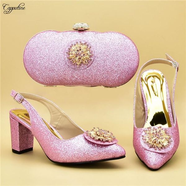 excellent pink high heel poited toe shoes and purse bag set for wedding/party 108-1 heel height 7cm, Black
excellent pink high heel poited toe shoes and purse bag set for wedding/party 108-1 heel height 7cm, Black