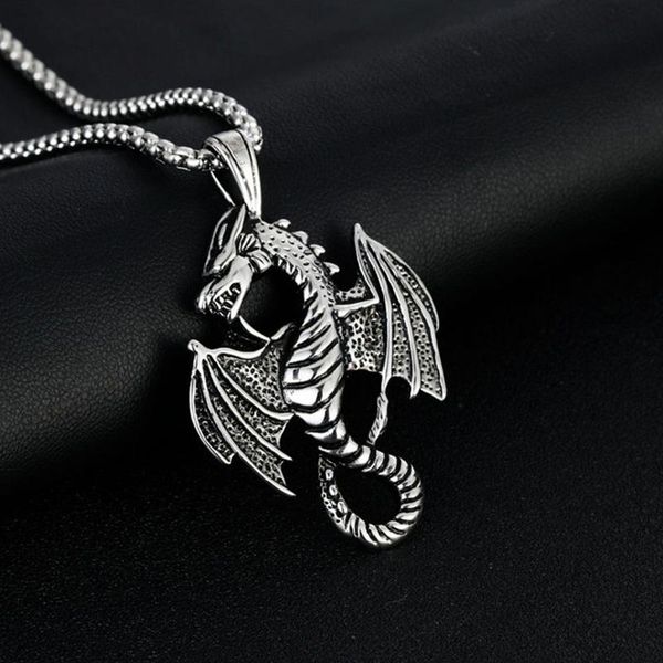 chains necklace men stainless steel chain necklaces dragon pendants hip hop jewelry charm flying gift for male accessories, Silver
chains necklace men stainless steel chain necklaces dragon pendants hip hop jewelry charm flying gift for male accessories, Silver