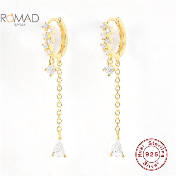 hoop & huggie romad small tassel earrings hoops women simple s925 sterling silver diamond chain piercing korean aretes de mujer, Golden;silver
hoop & huggie romad small tassel earrings hoops women simple s925 sterling silver diamond chain piercing korean aretes de mujer, Golden;silver
