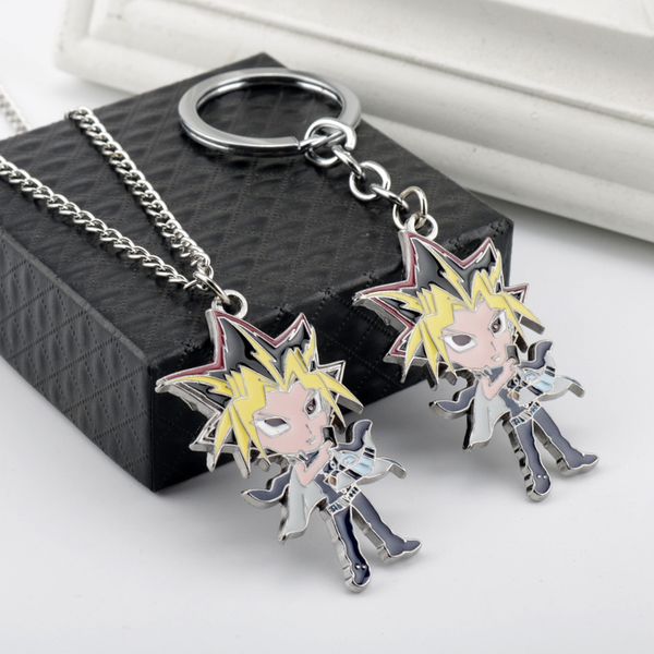 Anime Yu-Gi-Oh! Duel Monsters Yugi Muto Mutou Alloy Enamel Keychain Keyring Keyfob Key Chains Pendant Necklace Chain Accessories
Anime Yu-Gi-Oh! Duel Monsters Yugi Muto Mutou Alloy Enamel Keychain Keyring Keyfob Key Chains Pendant Necklace Chain Accessories