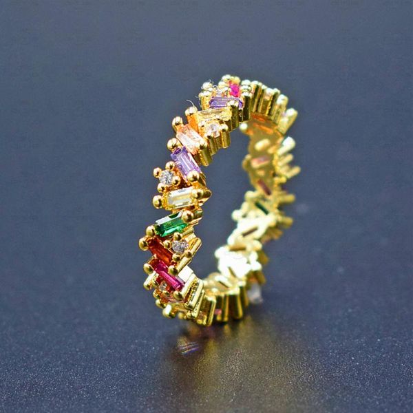 wedding rings fashion geometric rainbow copper zircon birthday party anniversary finger for women jewelry gift accessories, Slivery;golden
wedding rings fashion geometric rainbow copper zircon birthday party anniversary finger for women jewelry gift accessories, Slivery;golden
