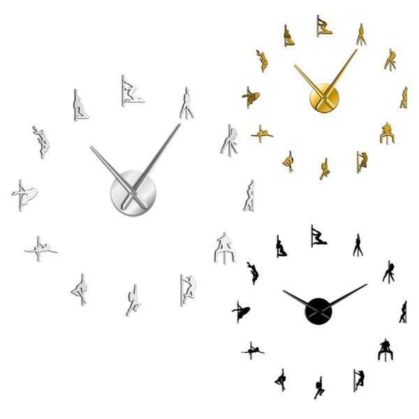 3d frameless wall clock stickers diy wall decoration dance clock for bedroom living room home decor
3d frameless wall clock stickers diy wall decoration dance clock for bedroom living room home decor