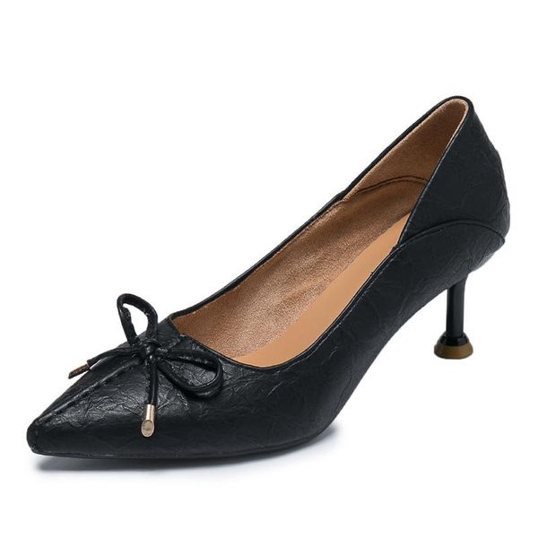 dress shoes 2021 elegant fashion high heels wedding party shallow women big size single bowtie pumps spring u14-35, Black
dress shoes 2021 elegant fashion high heels wedding party shallow women big size single bowtie pumps spring u14-35, Black