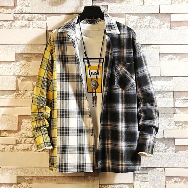 autumn winter casual fashion plaid shirt long sleeve patchwork men shirt blouse turn down collar shirts camisa masculina1, White;black
autumn winter casual fashion plaid shirt long sleeve patchwork men shirt blouse turn down collar shirts camisa masculina1, White;black