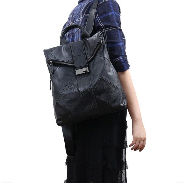zency black travel leather anti-theft backpack women outdoor capactiy 100% bag cowhide girl's schoolbag daily knapsack large idboc, Red;black
zency black travel leather anti-theft backpack women outdoor capactiy 100% bag cowhide girl's schoolbag daily knapsack large idboc, Red;black