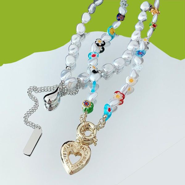 pendant necklaces y2k jewelry pearl rainbow flower heart necklace for women beads vintage bohemian harajuku diy charms 90s aesthetic gift, Silver
pendant necklaces y2k jewelry pearl rainbow flower heart necklace for women beads vintage bohemian harajuku diy charms 90s aesthetic gift, Silver
