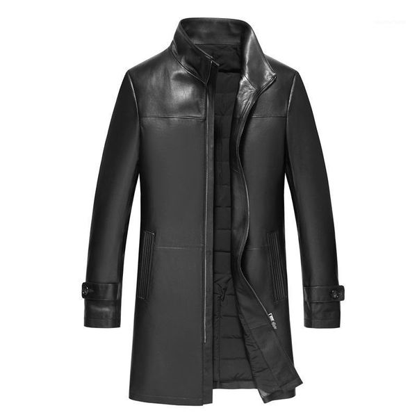 men's leather & faux genuine jacket long sheepskin coat winter duck down men real jackets 2021 17037 kj3627, Black
men's leather & faux genuine jacket long sheepskin coat winter duck down men real jackets 2021 17037 kj3627, Black