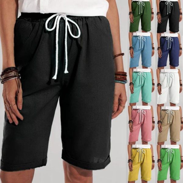 women's shorts oversized 10 colors femme 2021 summer solid color straight casual five-point lace-up pantalones cortos de mujer, White;black
women's shorts oversized 10 colors femme 2021 summer solid color straight casual five-point lace-up pantalones cortos de mujer, White;black